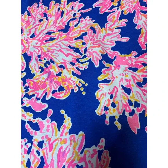Lilly Pulitzer Marlowe‎ Brilliant Blue It's Electric Cotton Dress Size XS - Picture 9 of 10
